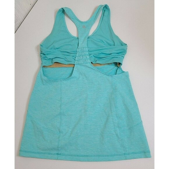 Women's Lululemon Racer Back Tank Top Green (8) * No Tag - Picture 7 of 8